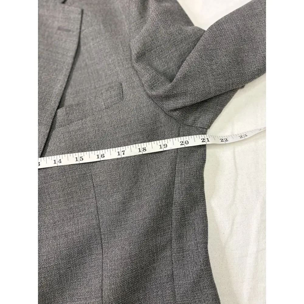 Bonobos Marzotto Italian Wool Men’s Sport Coat Blazer Gray 40R Standard Fit